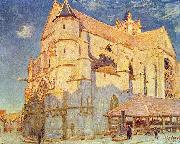 Alfred Sisley Kirche von Moret Germany oil painting artist